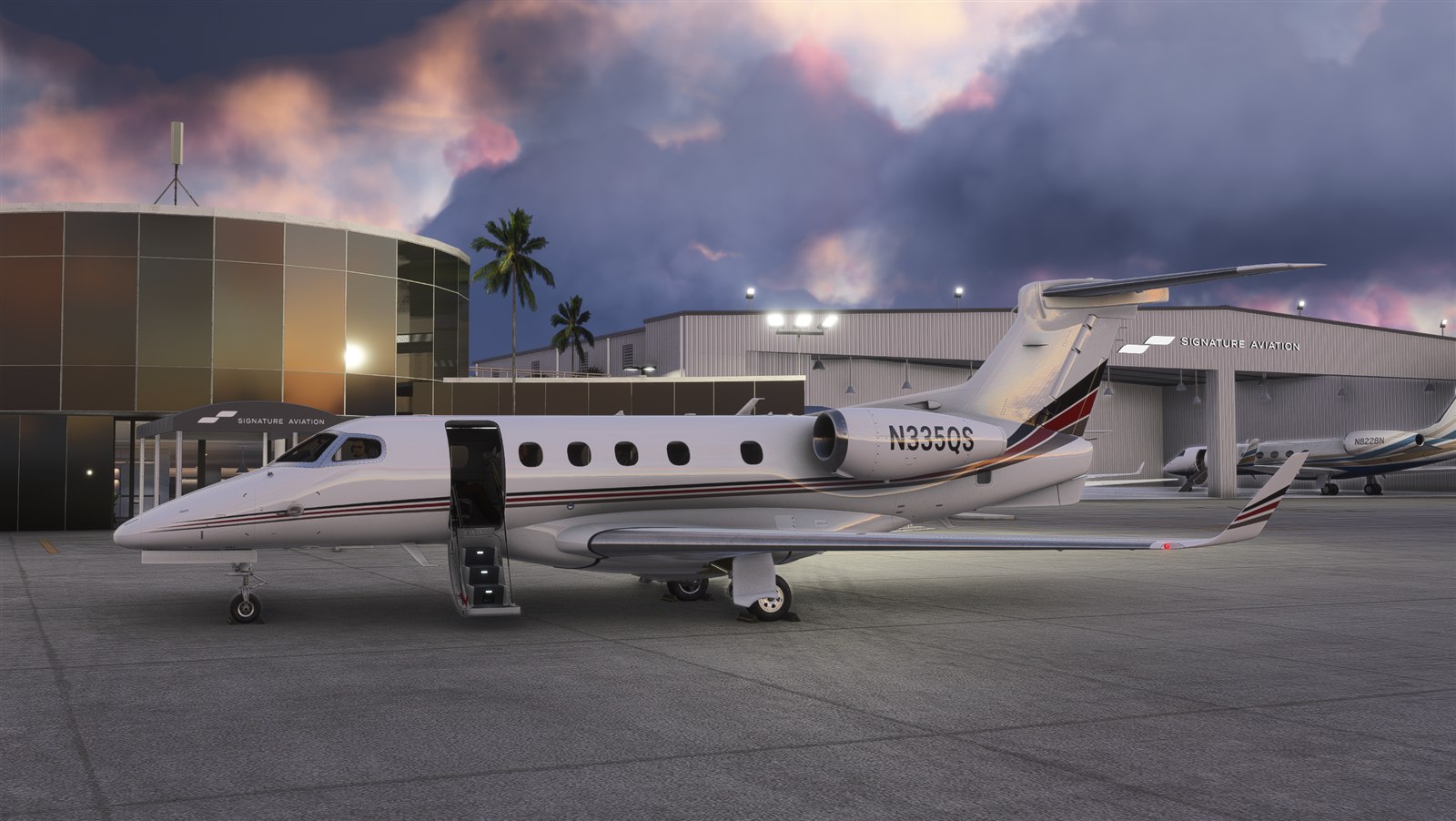 A fleet without limits flight simulation scene