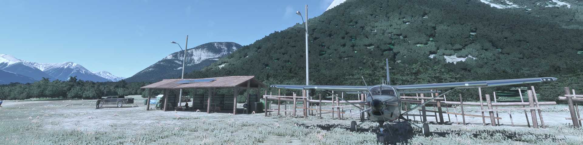 Charter & general aviation flight simulation scene