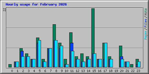 Hourly usage for February 2026